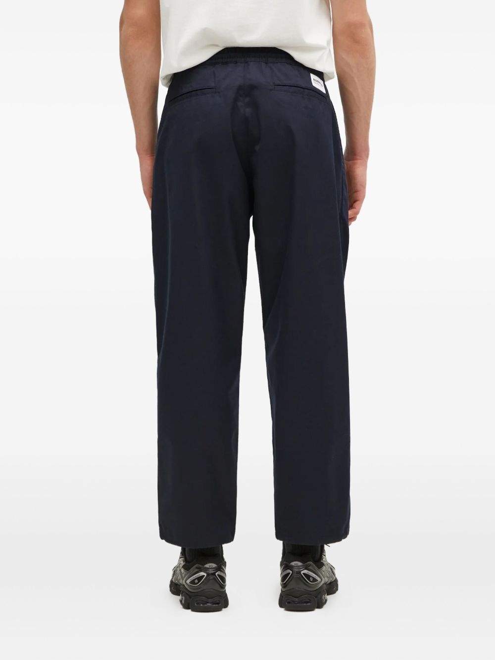 pleated drawstring trousers - 4