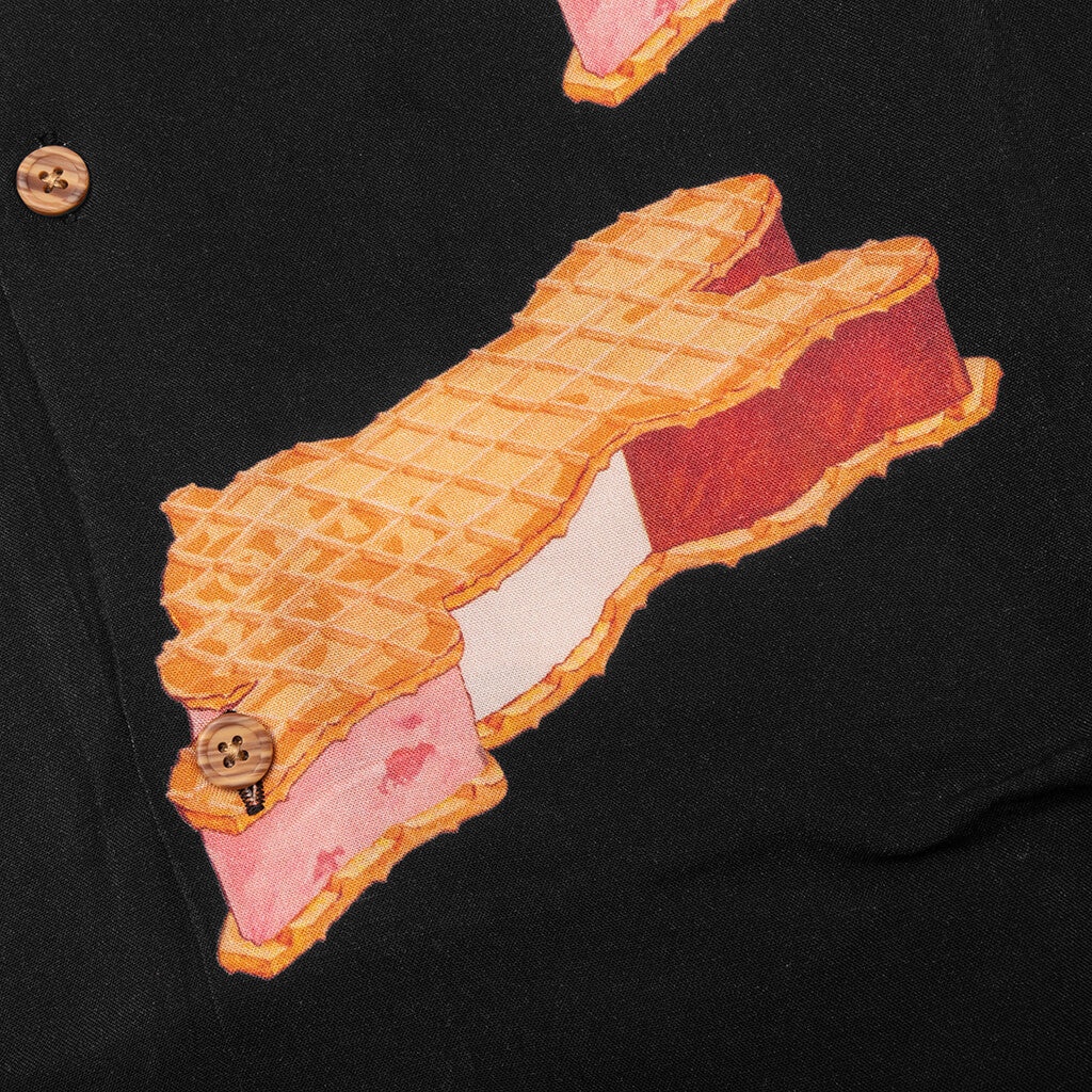 BASS S/S WOVEN - BLACK - 3