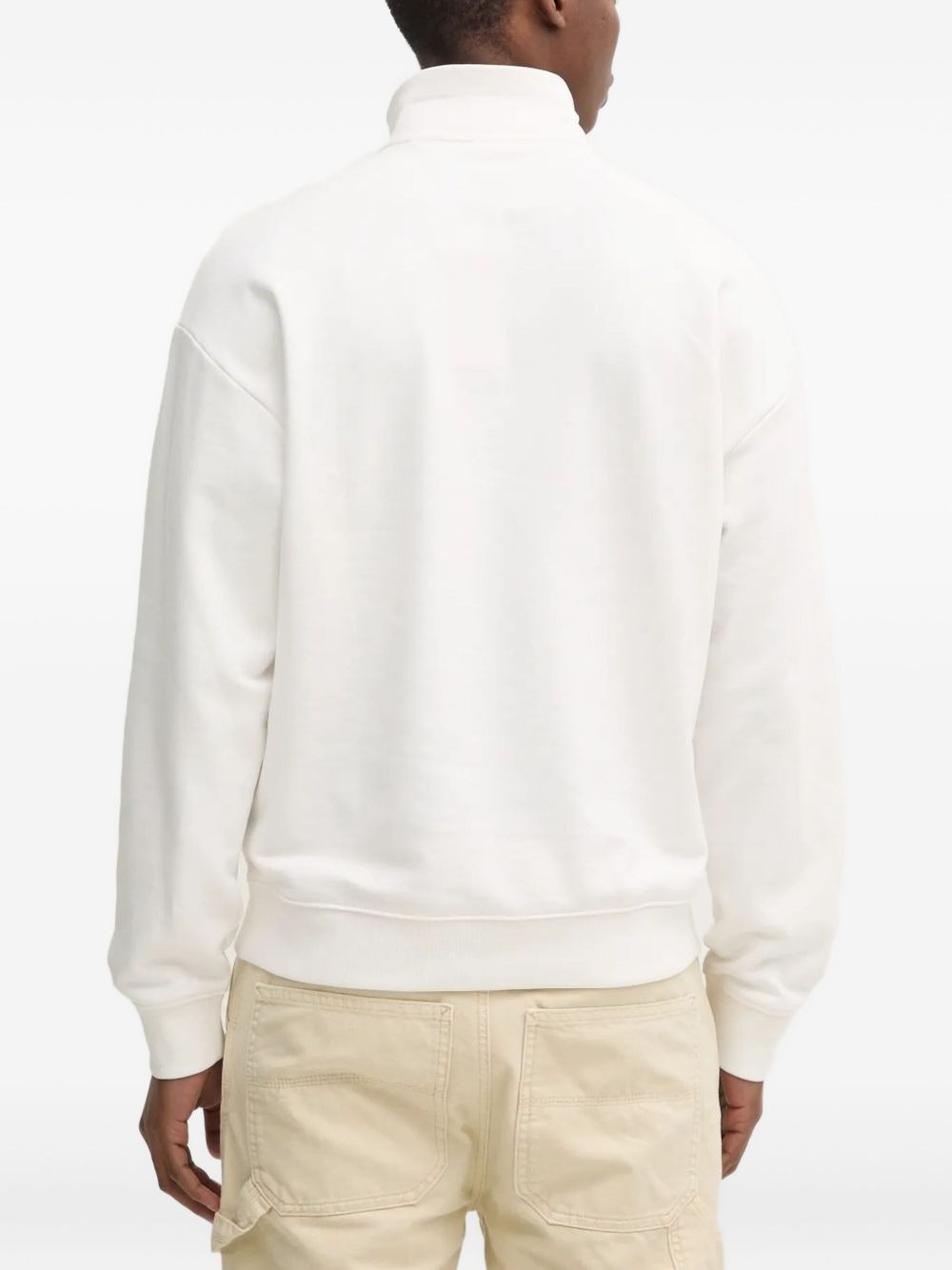 half-zip high-neck sweatshirt - 2