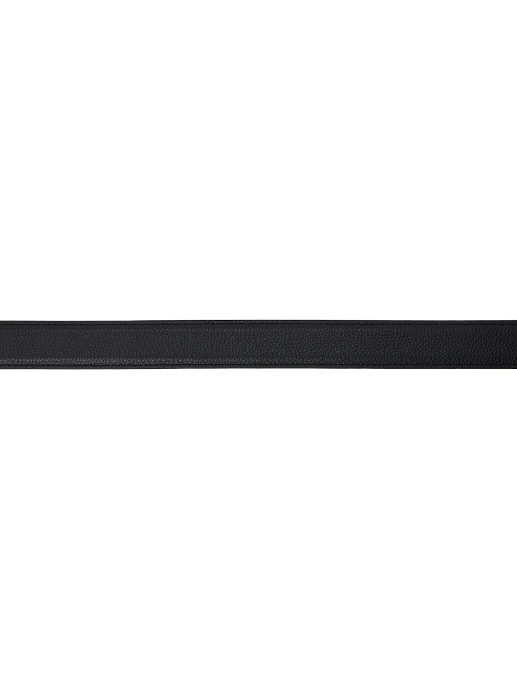Black Old School Classic Stitch Trimmed Belt - 2