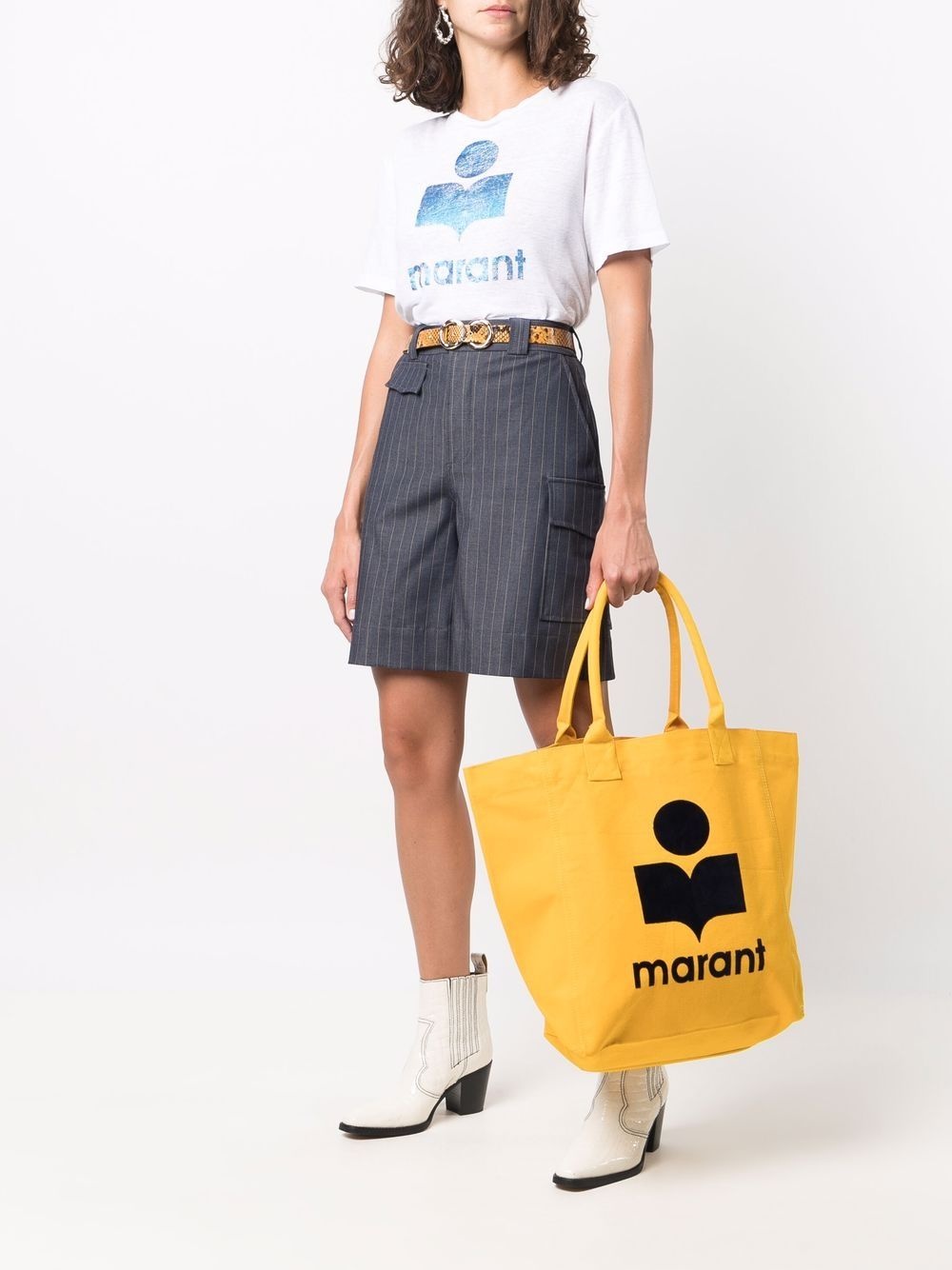 logo-print cotton tote - 2