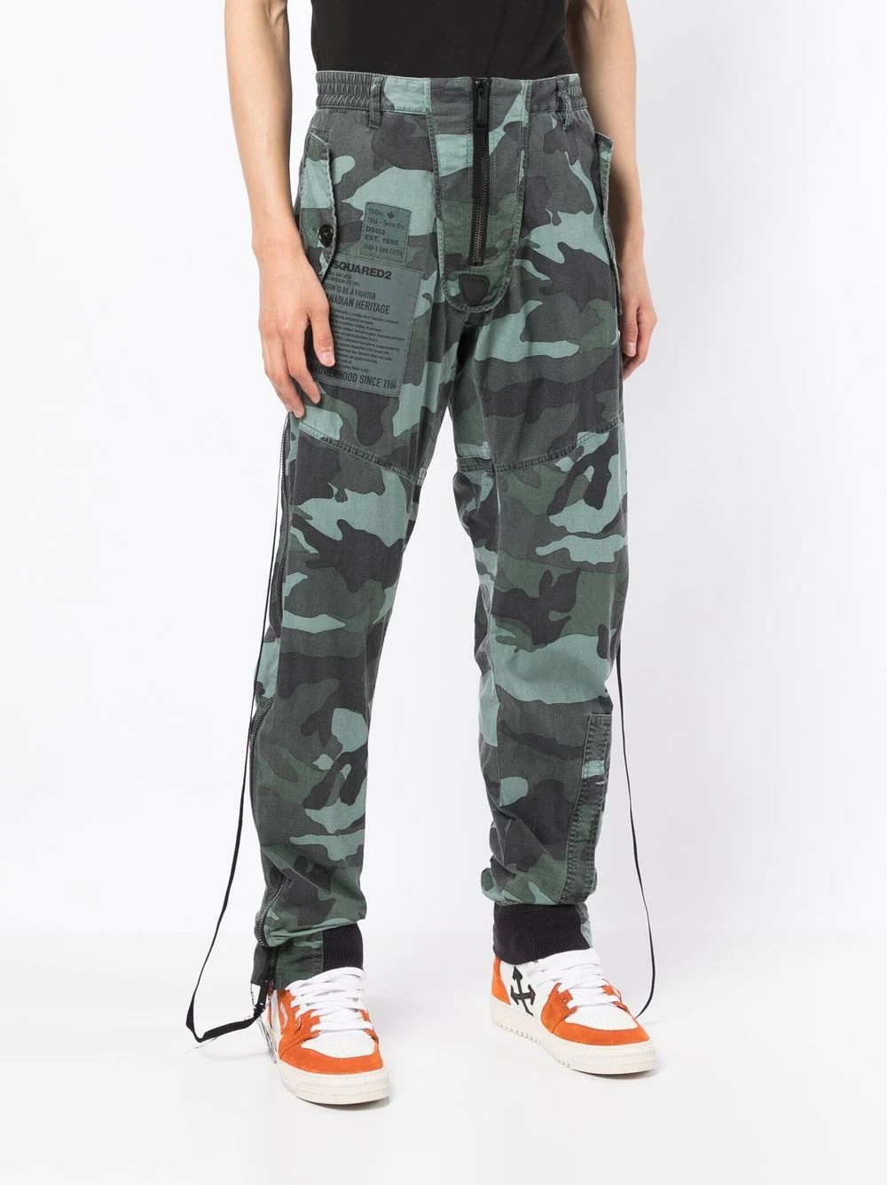 camouflage-print losse-fit trousers - 3