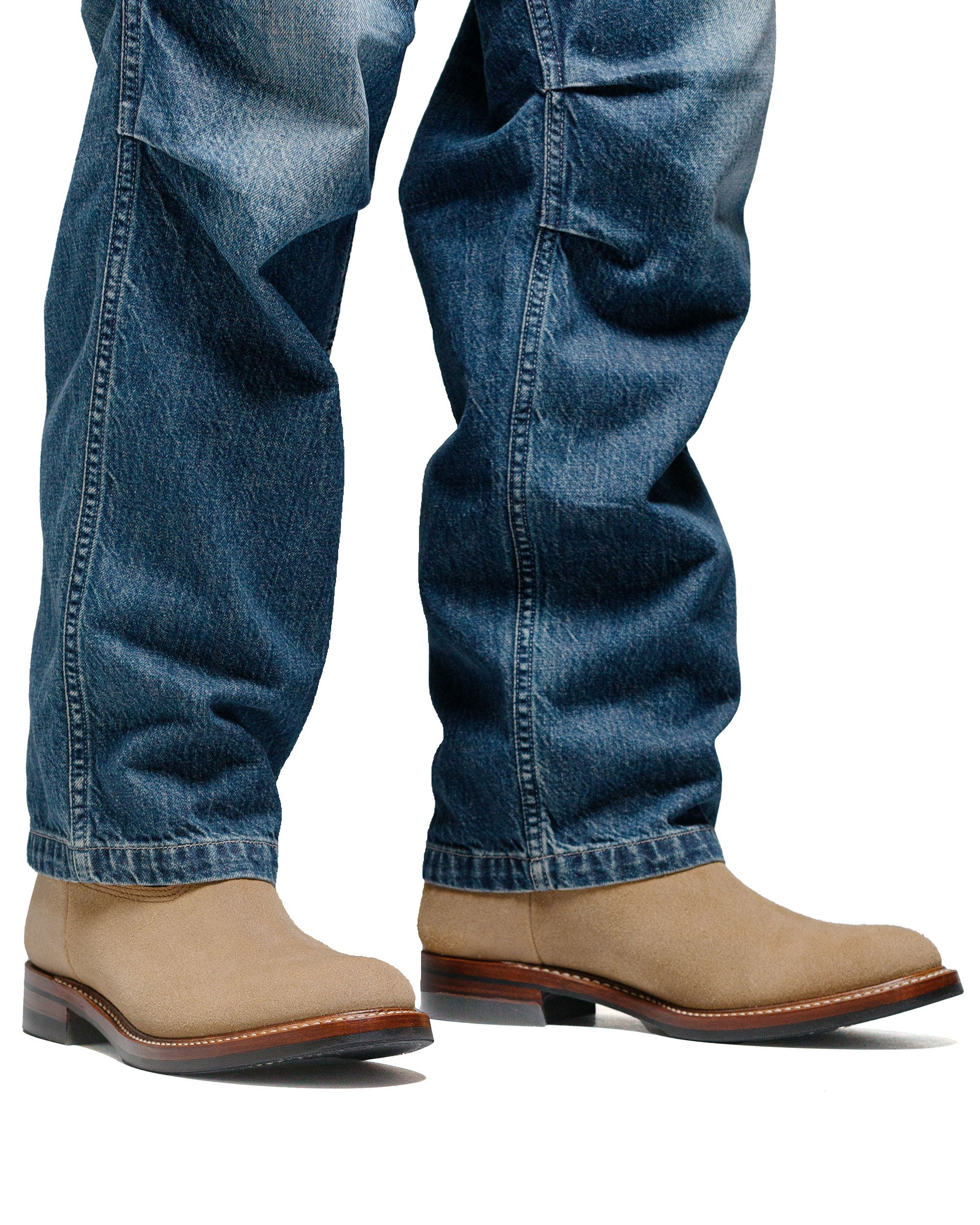 Duke Roper Boots Horween Leather CXL Natural Roughout - 5