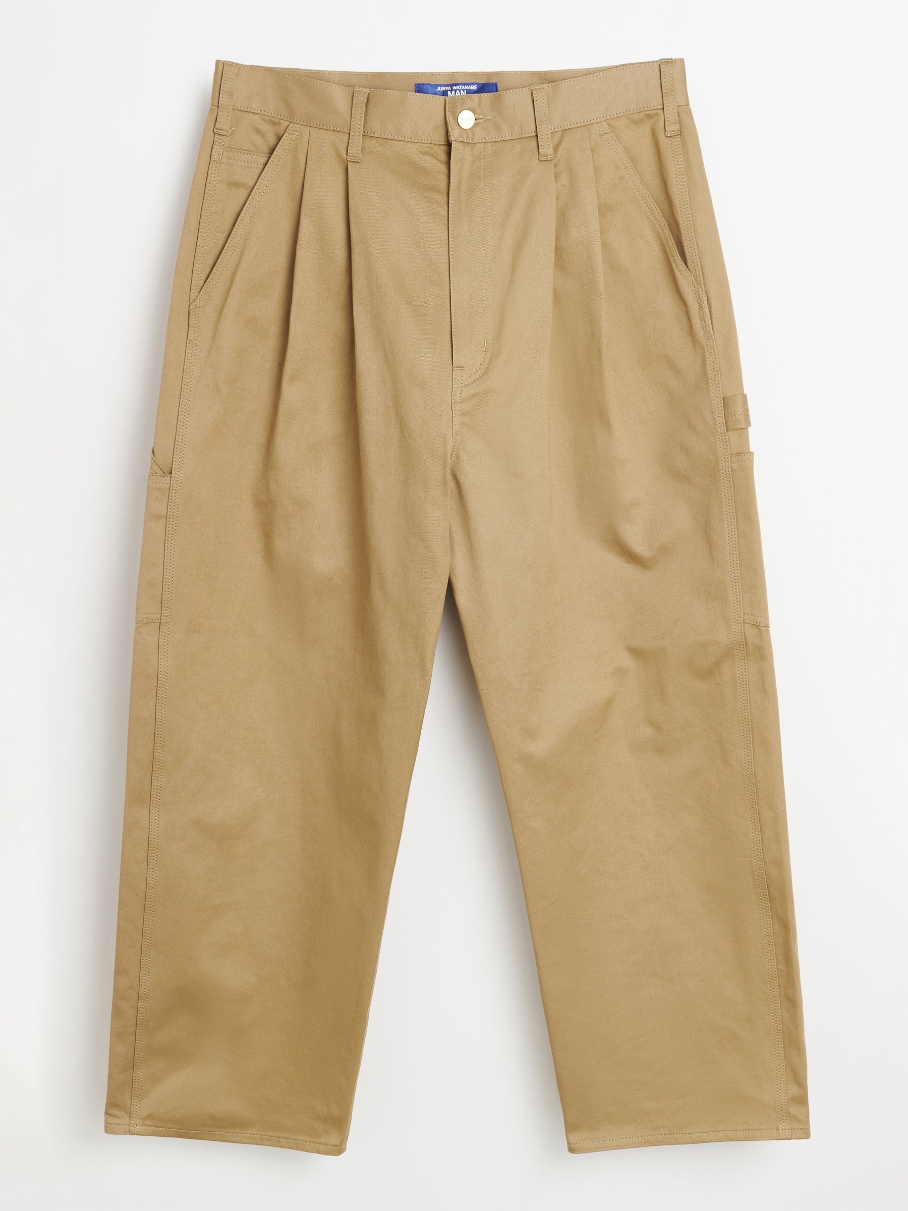 JUNYA WATANABE MAN X CARHARTT WIP COTTON TWILL PANTS BEIGE - 1