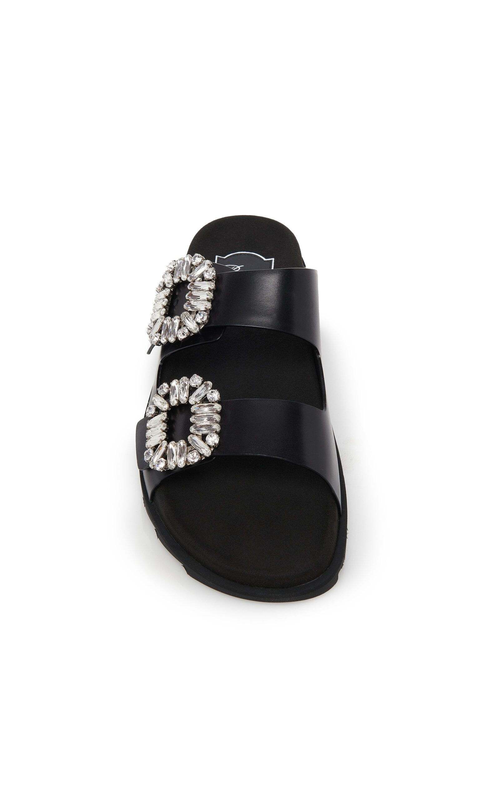 Slidy Viv Buckle Leather Sandals black - 3