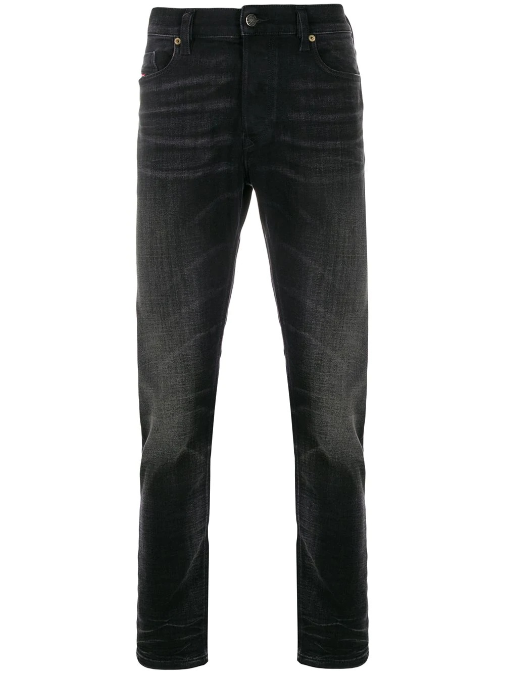 faded slim-fit jeans - 1