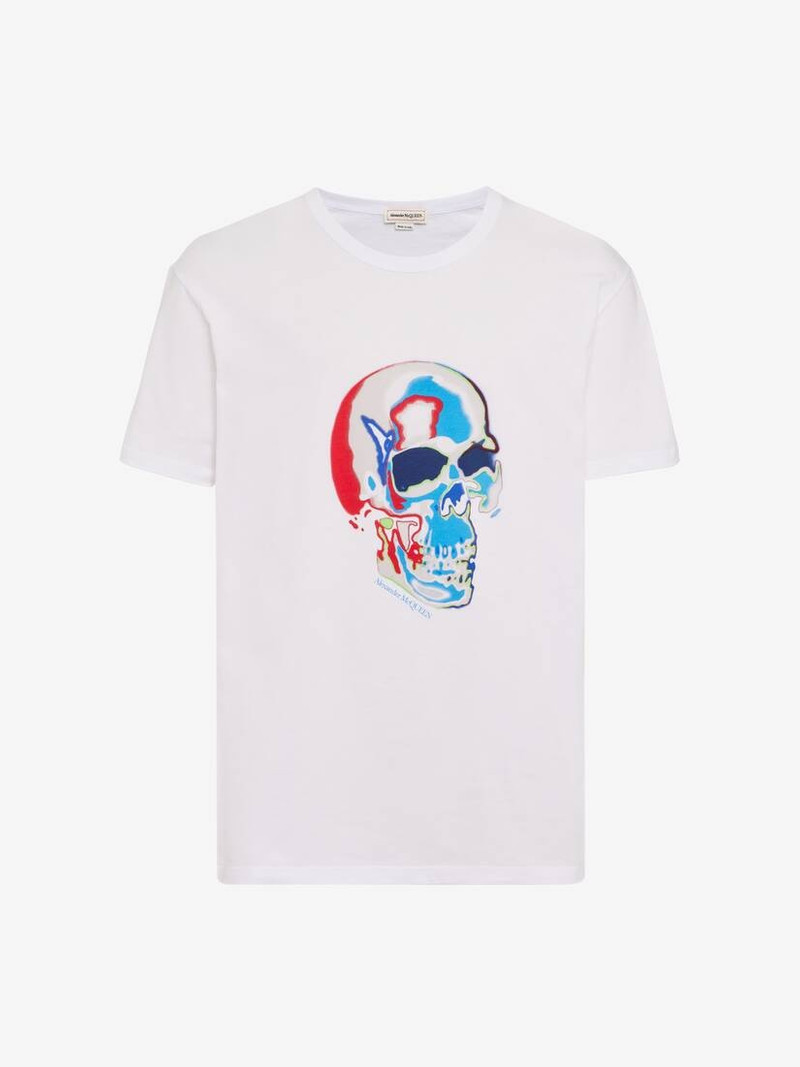 Men's Solarised Skull T-shirt in Black - 1