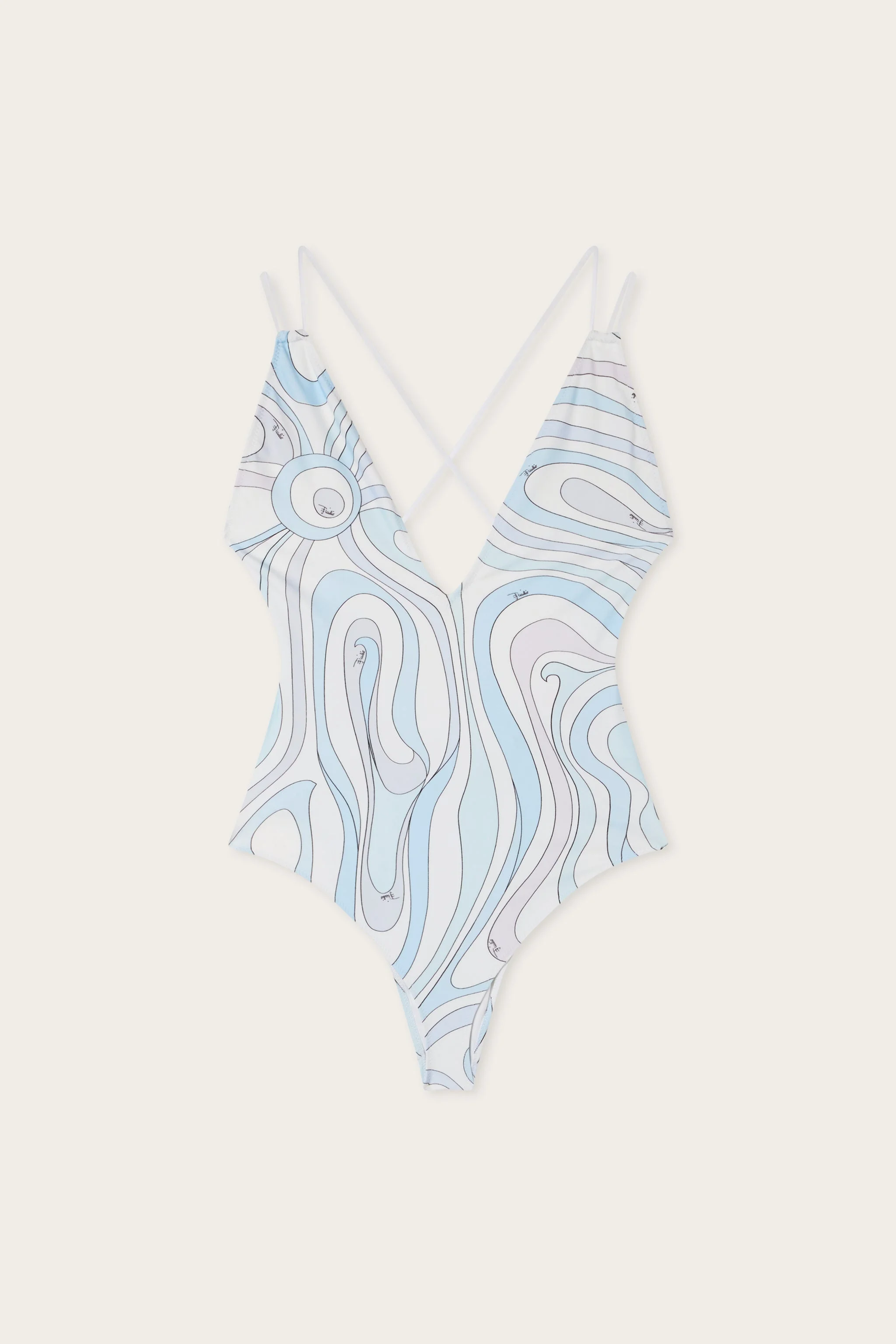 MARMO PRINT SWIMSUIT - 1