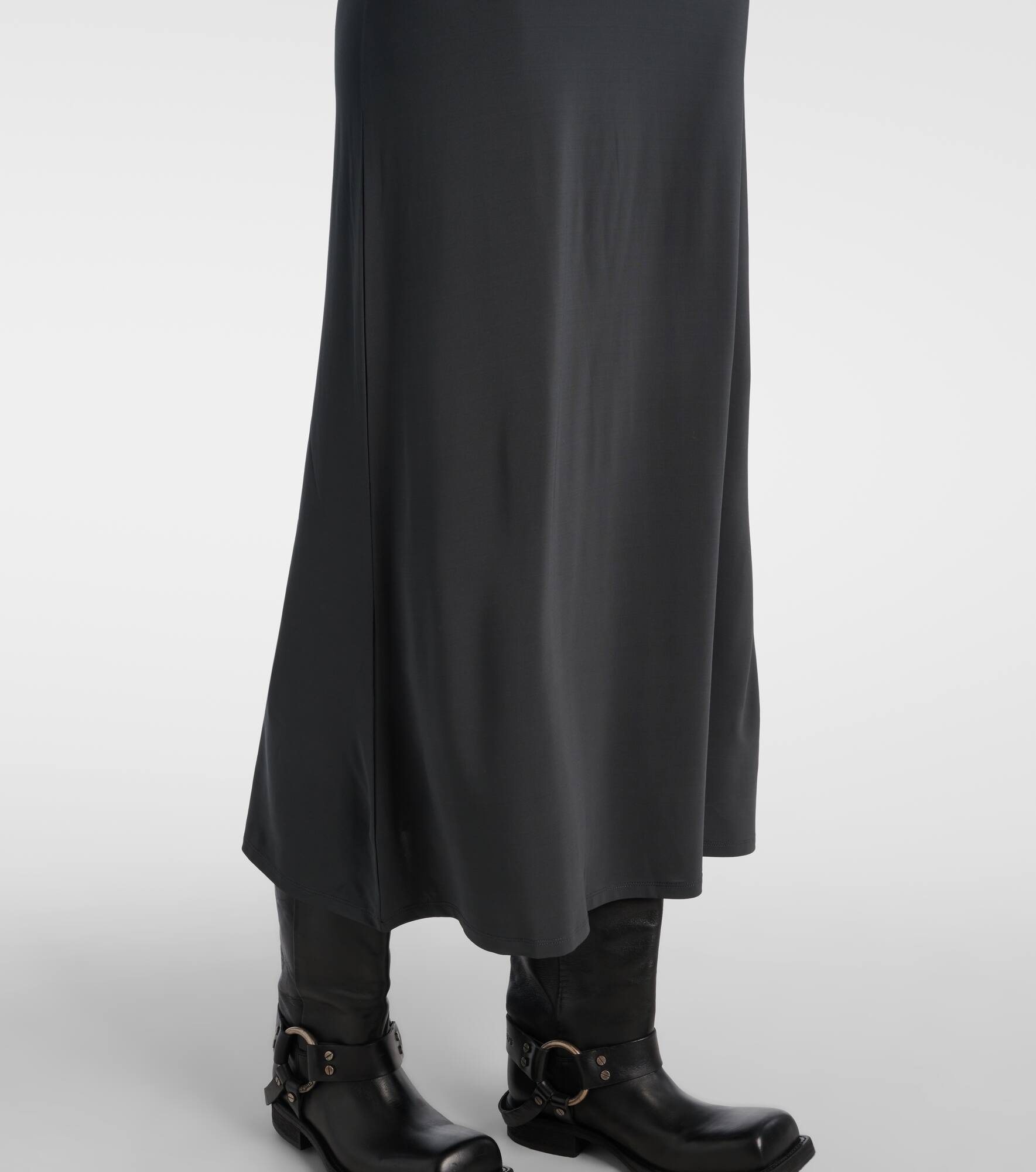 Layered jersey midi dress - 5