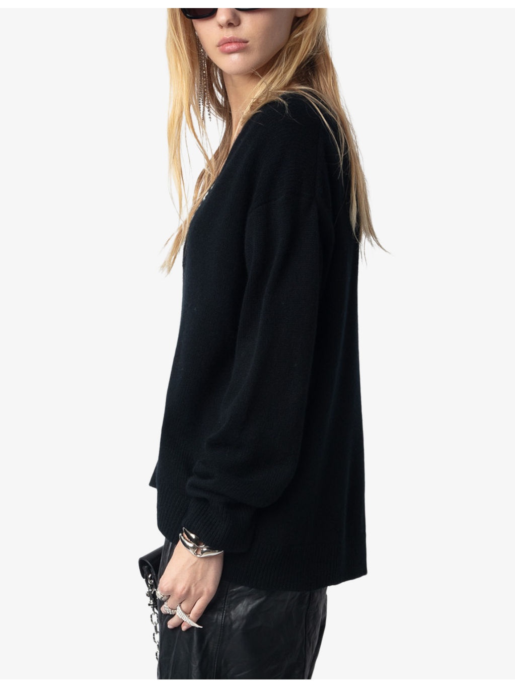 Miky V-neck cashmere jumper - 3