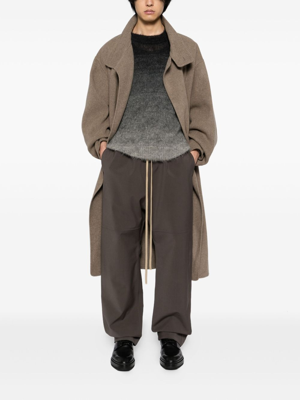 split-knee wide-leg pants - 2