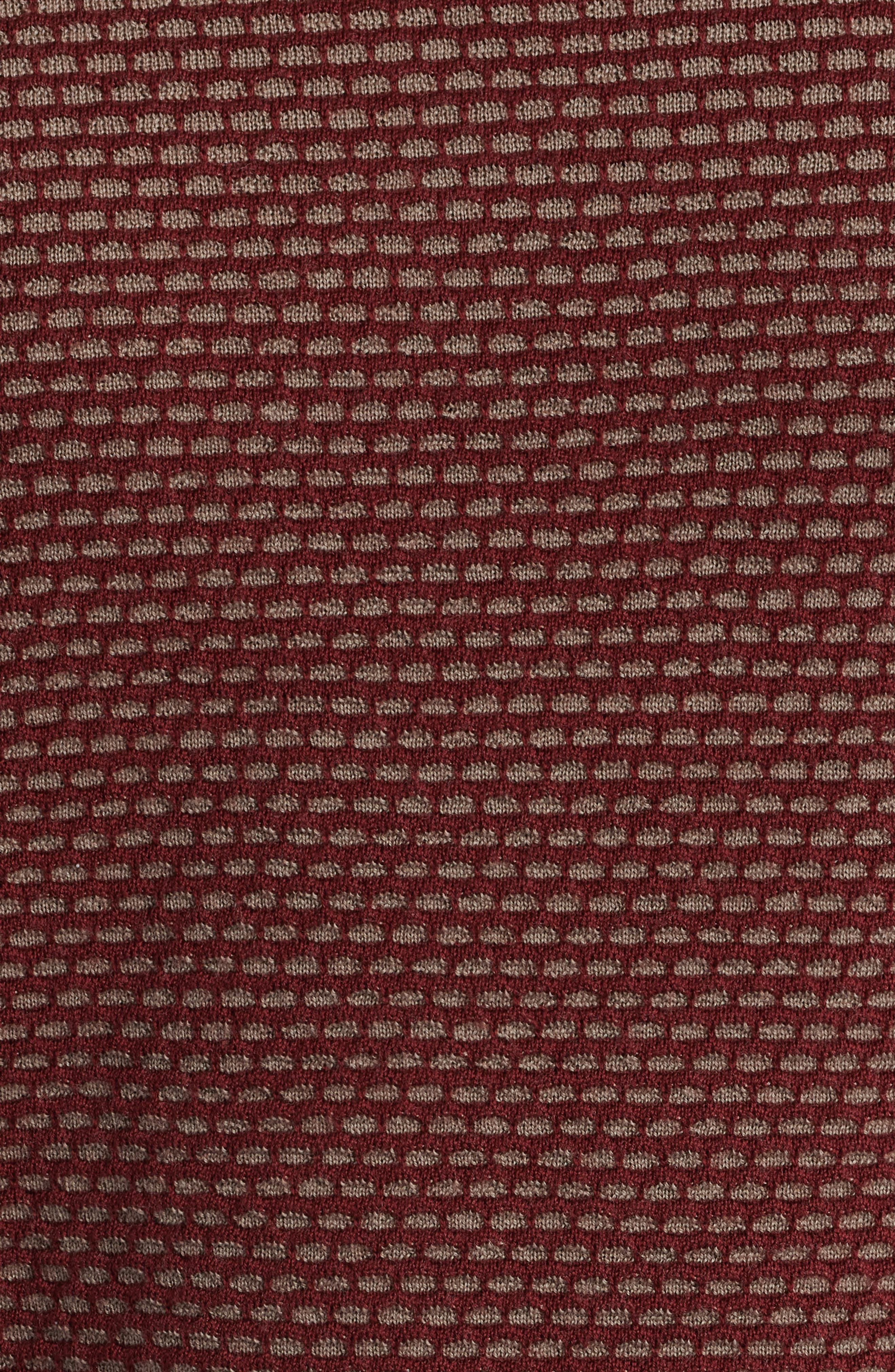 Emporio Armani Geo Jacquard Virgin Wool Blend Crewneck Sweater in Brick Red at Nordstrom - 6