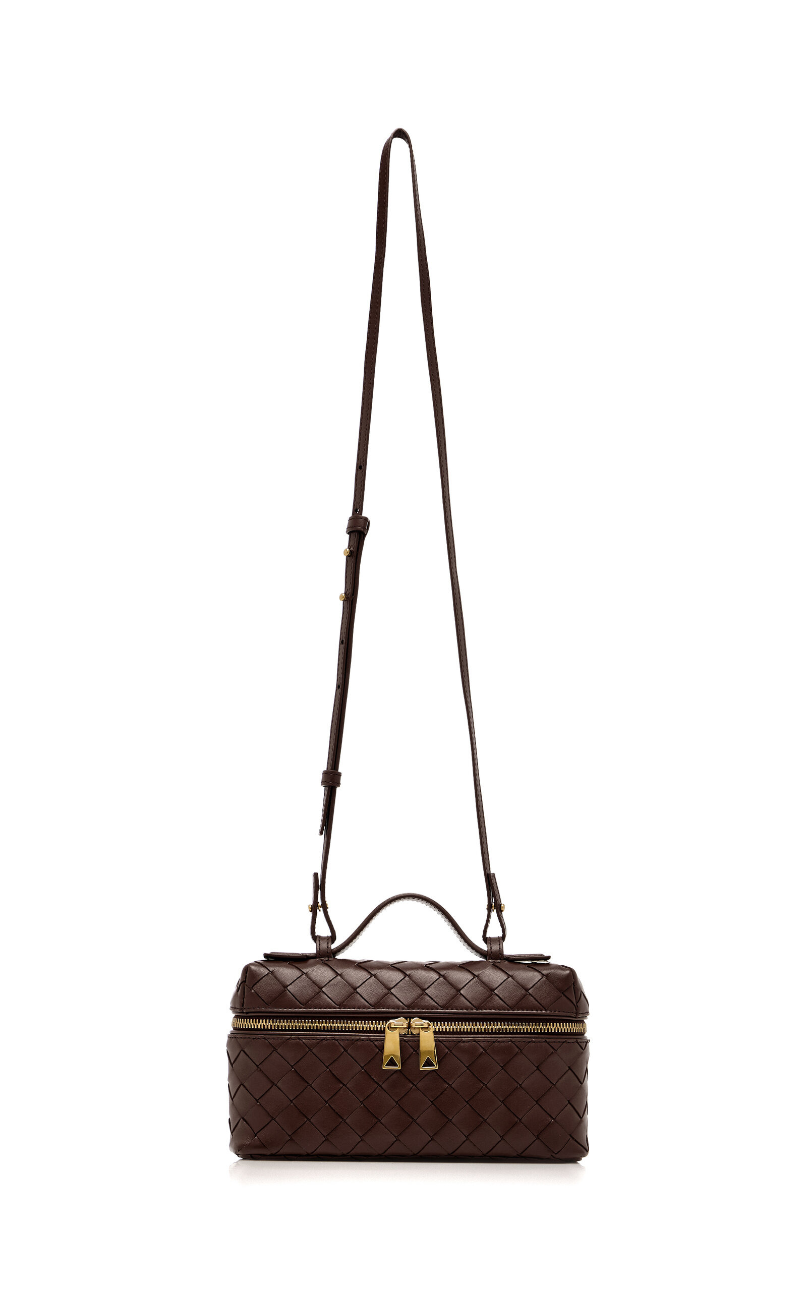 Bang Bang Intrecciato Leather Vanity Case brown - 4
