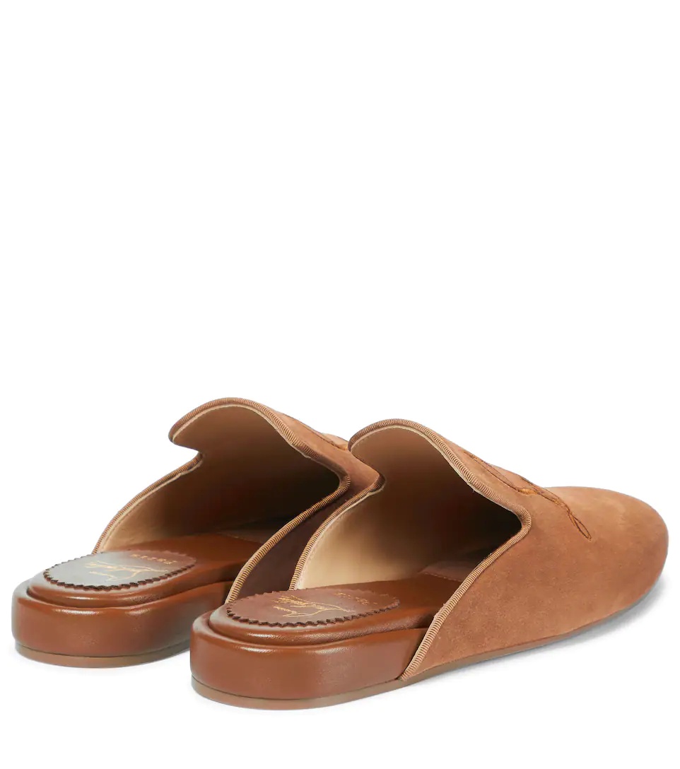 Navy Coolito Donna suede slippers - 3