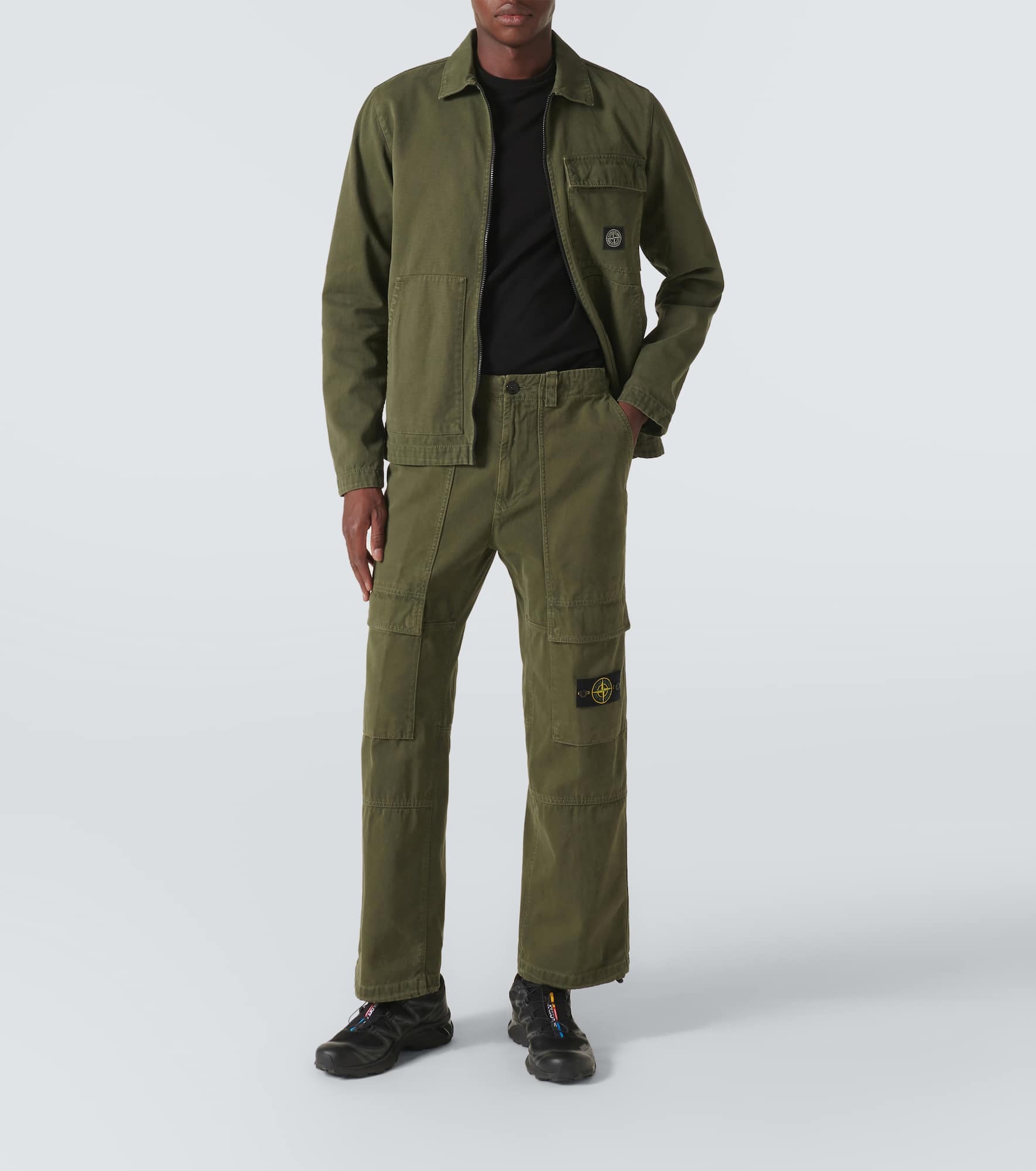 Compass cotton cargo pants - 2