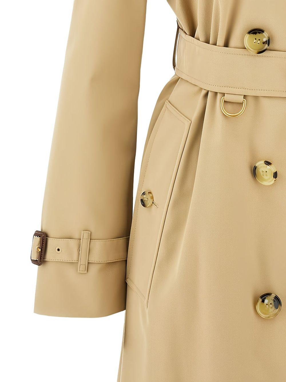 double-breasted cotton trench coat - 4
