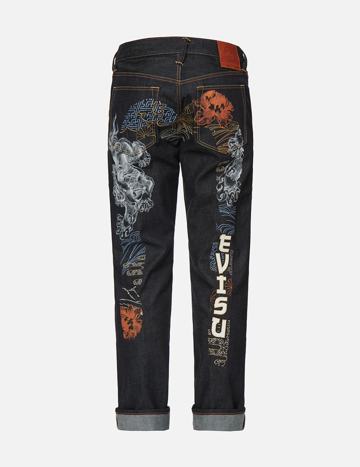 KOMAINU AND JAPANESE-PATTERN DAICOCK CARROT FIT JEANS #2017 - 2