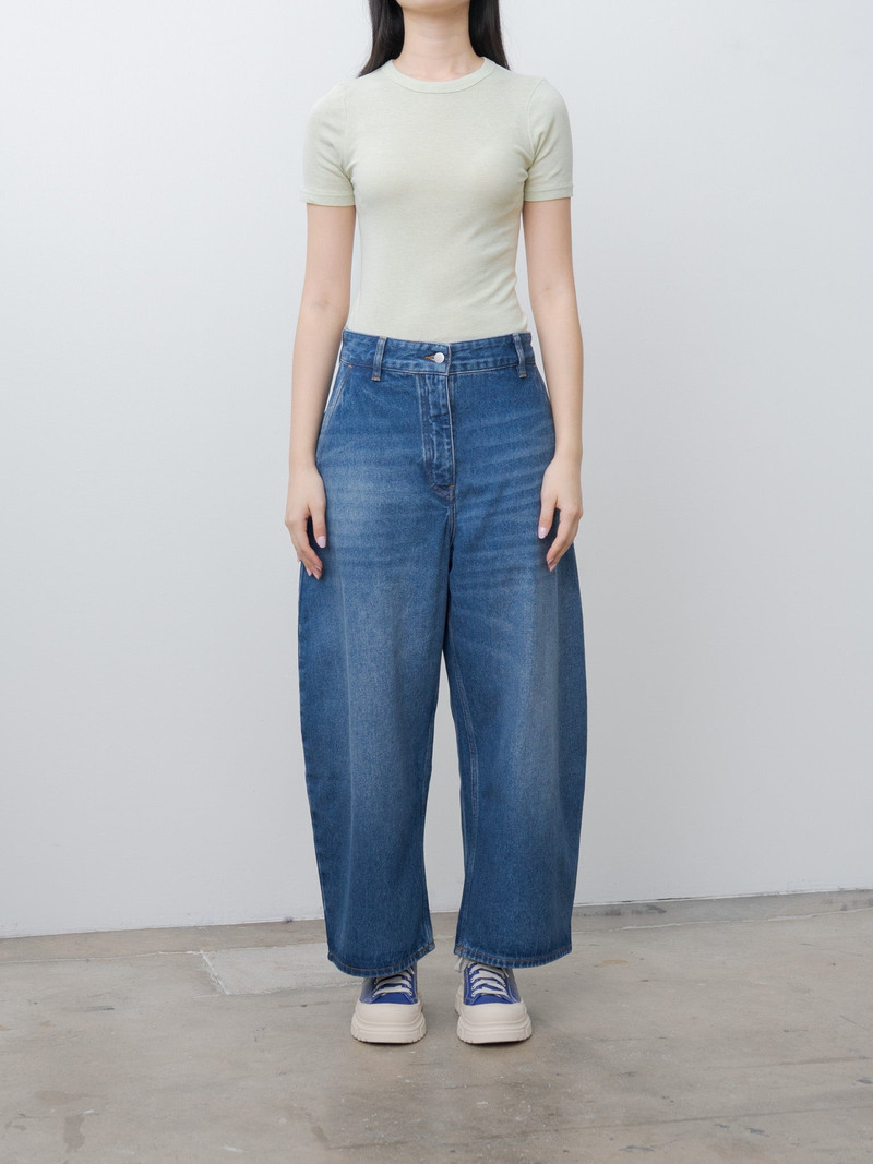 Studio Nicholson CHALCO Denim - Worn Wash Indigo outlook