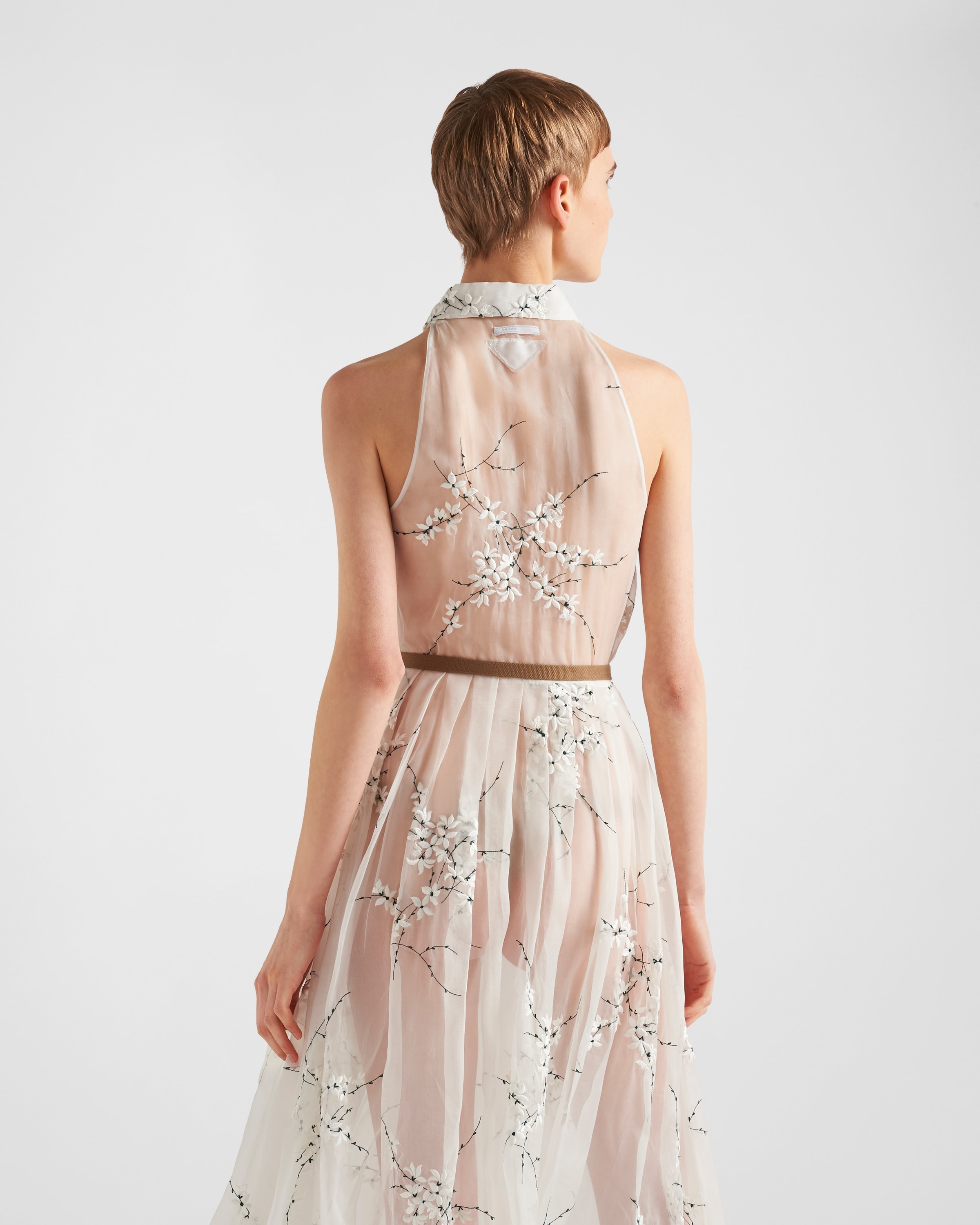 Embroidered organza dress - 5