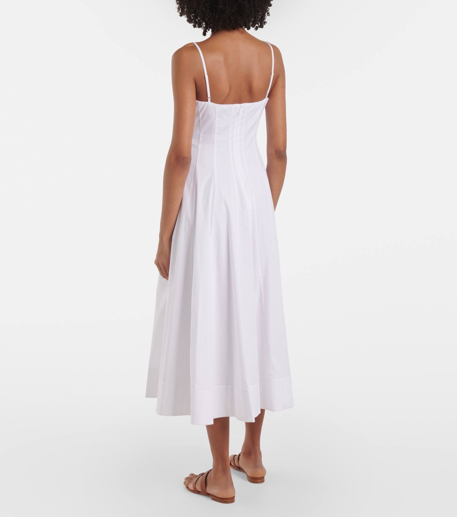 Wylie corset cotton midi dress - 3