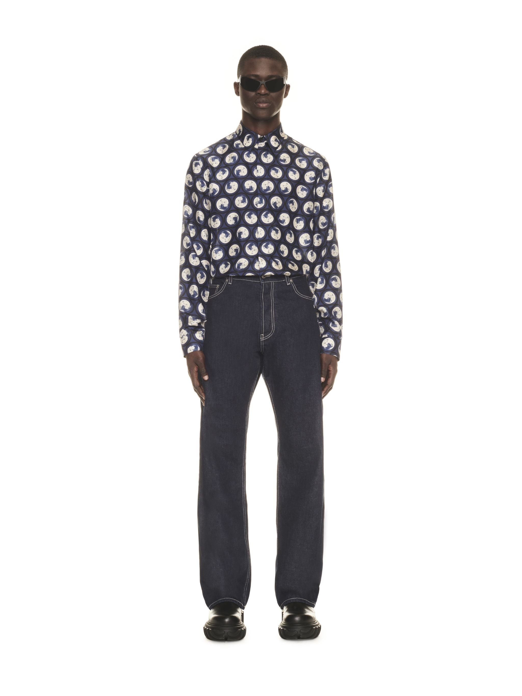 Off Emb Loose Jeans - 2