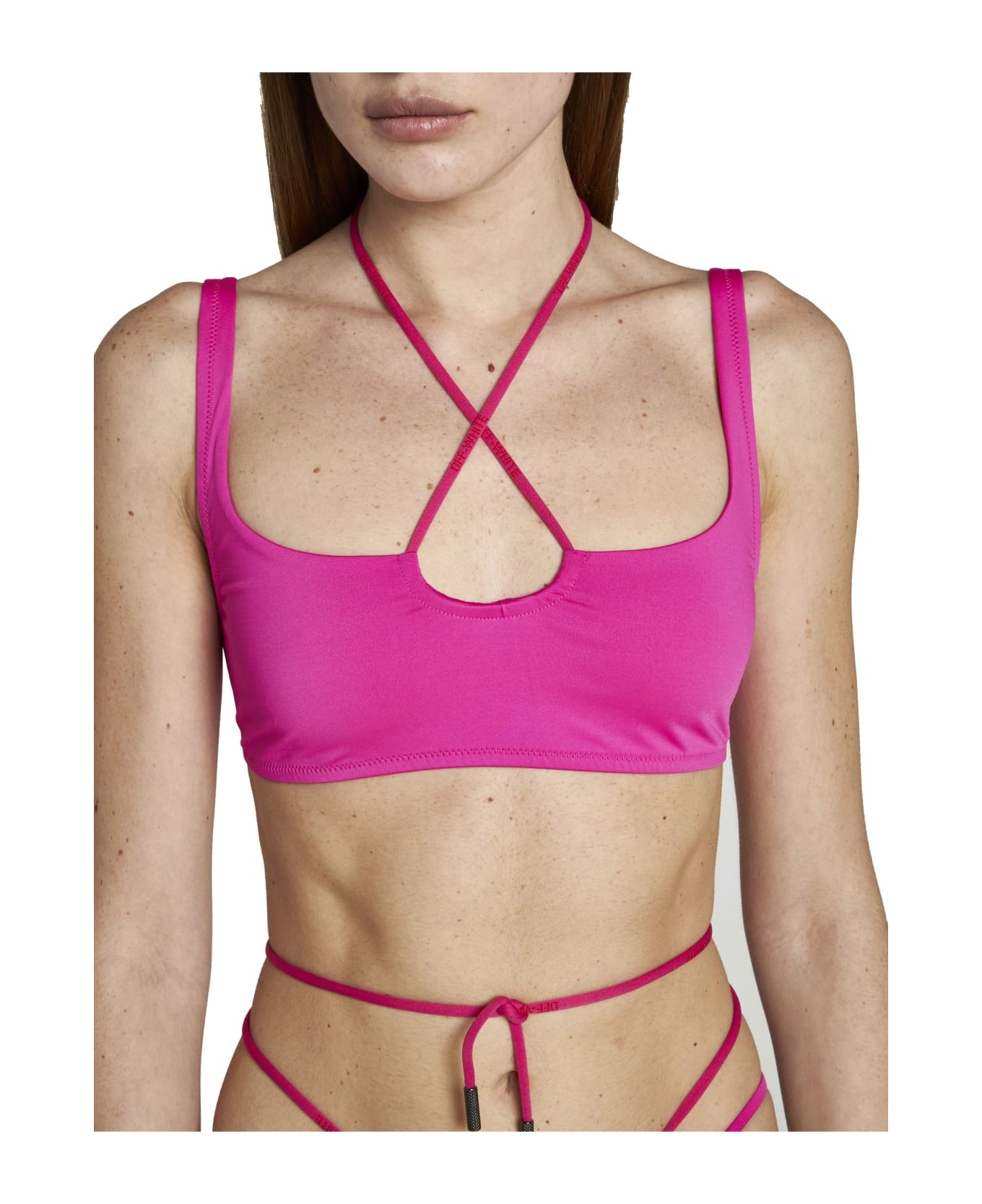 ビキニ Off-White Costume With Laces Off-White Costume With Laces - Multicolour - 35% Off