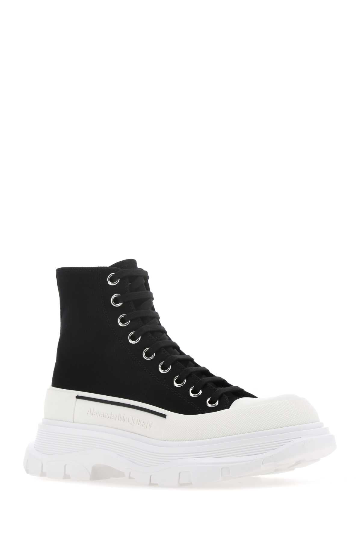Alexander Mcqueen Men Black Canvas Canvas Sack Sneakers - 2