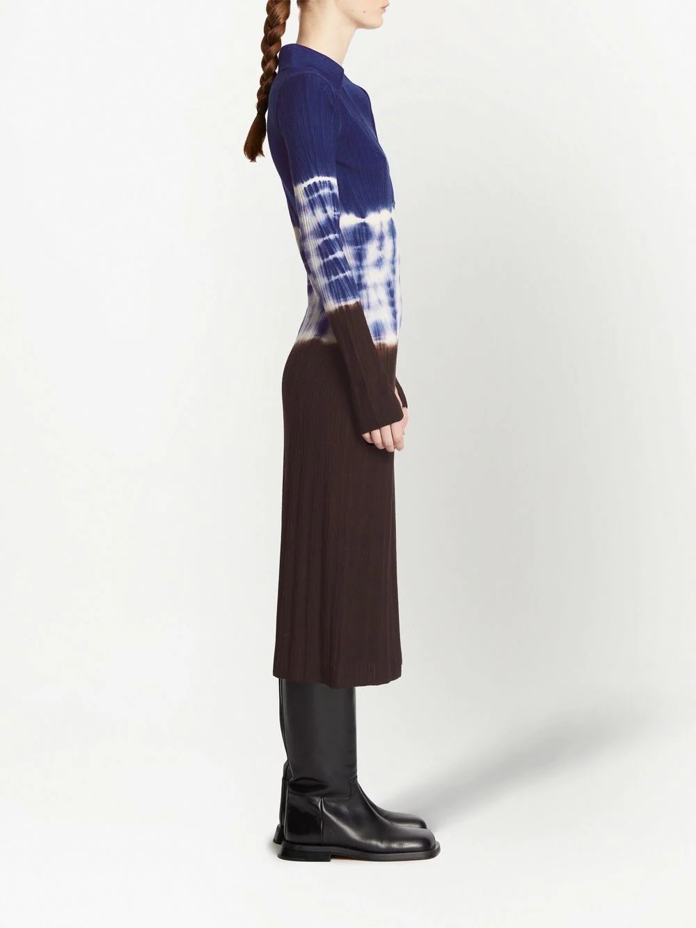 tie-dye knitted dress - 3