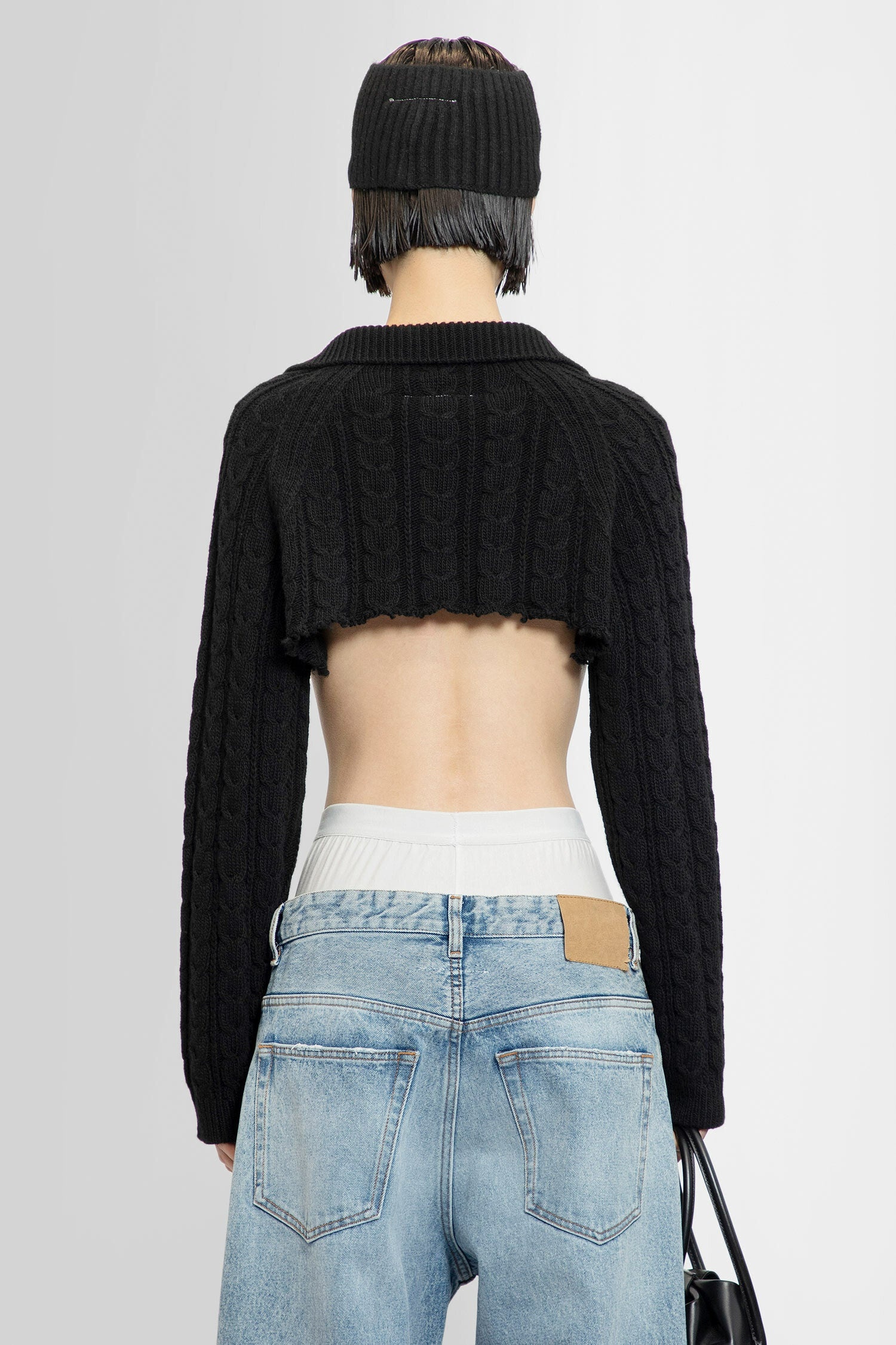 MM6 MAISON MARGIELA WOMAN BLACK KNITWEAR - 3