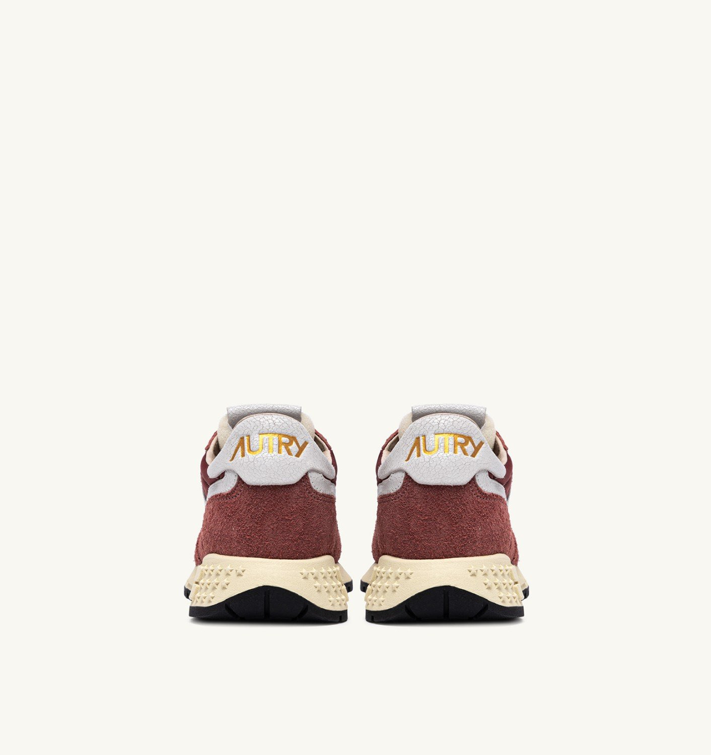 REELWIND LOW SNEAKERS IN NYLON AND SUEDE HOT SAUCE AND WHITE - 3