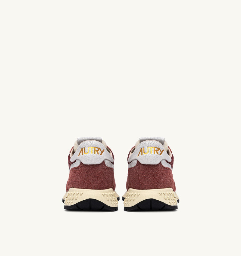 REELWIND LOW SNEAKERS IN NYLON AND SUEDE HOT SAUCE AND WHITE 3