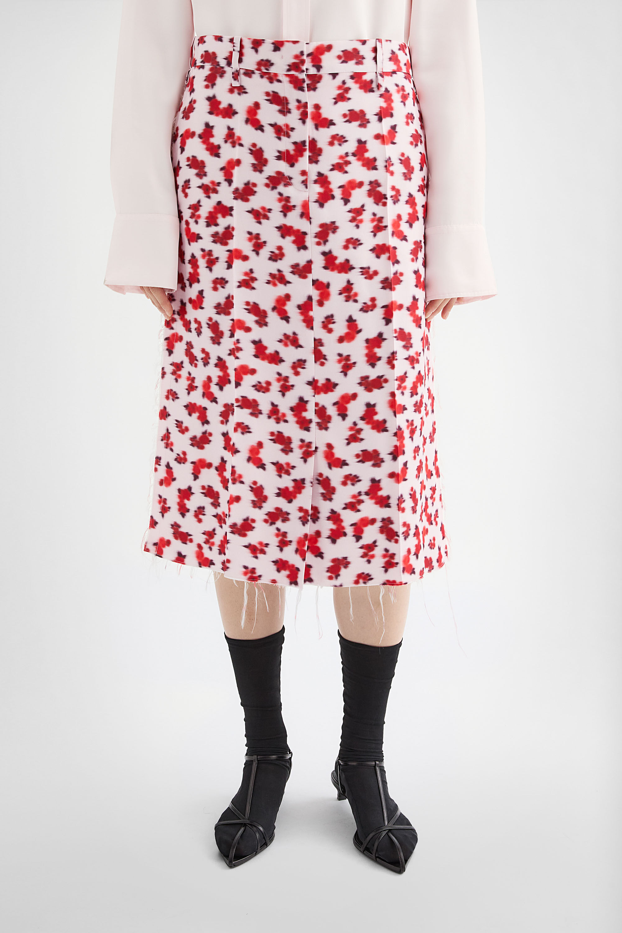 Fluid Viscose Printed Skirt - 6