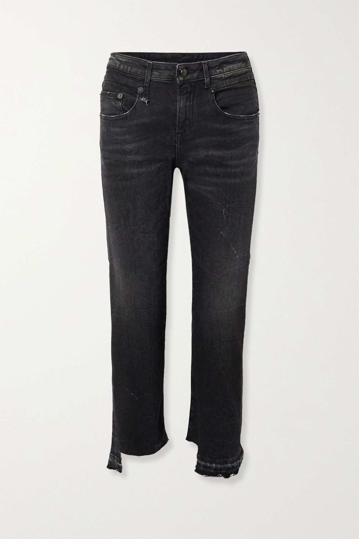 Boy Straight frayed mid-rise jeans - 1