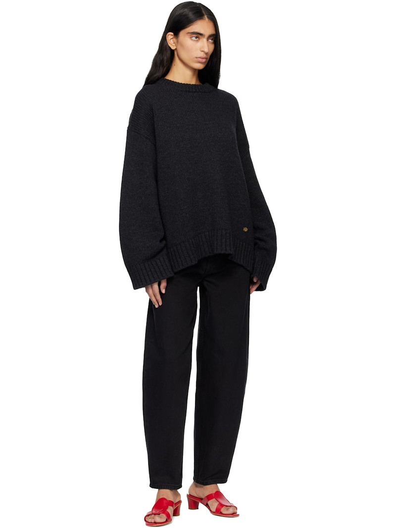 GANNI Black Loose Rigid Stary Jeans outlook