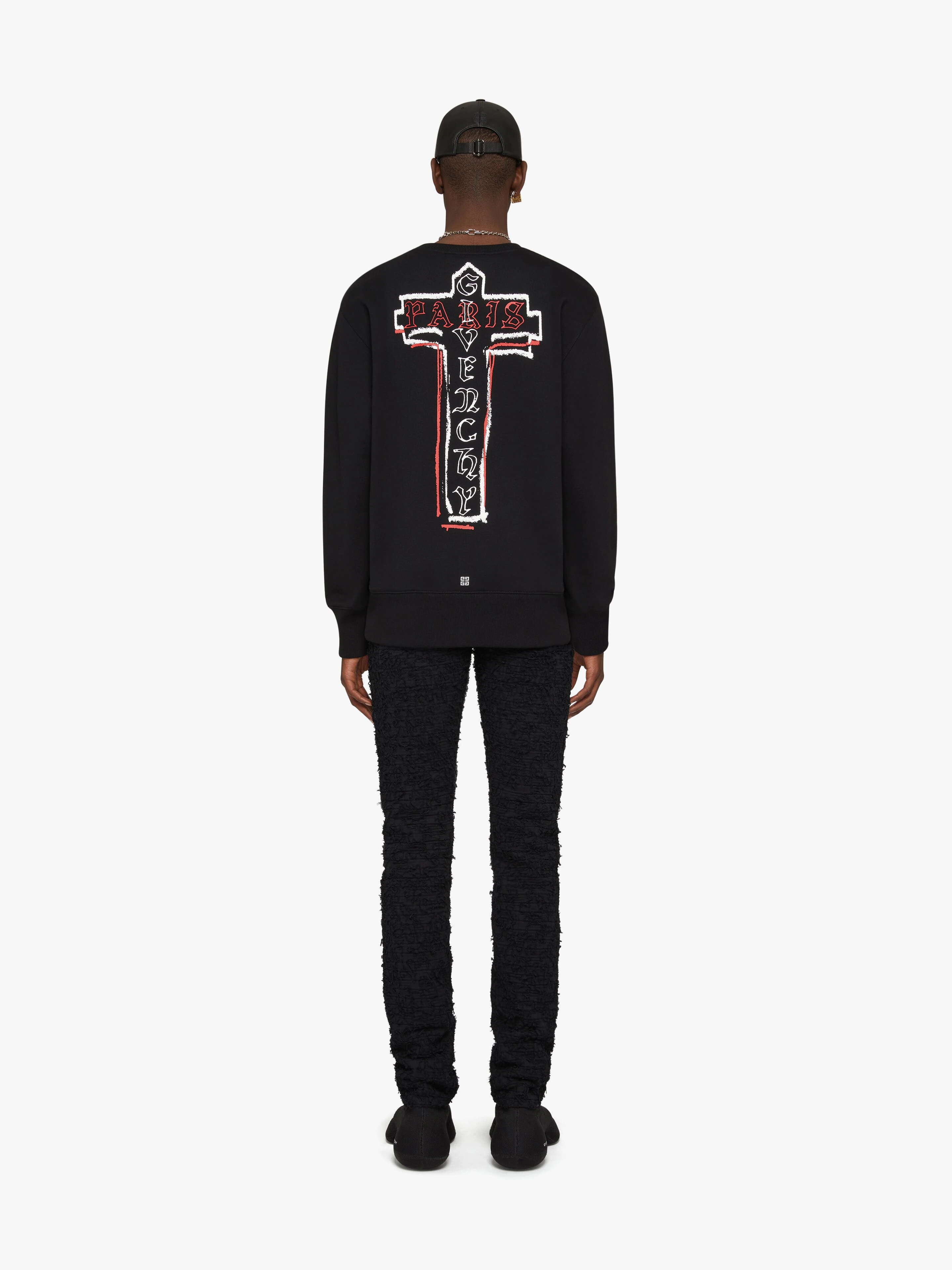 GIVENCHY PARIS FLEECE SWEATSHIRT - 4