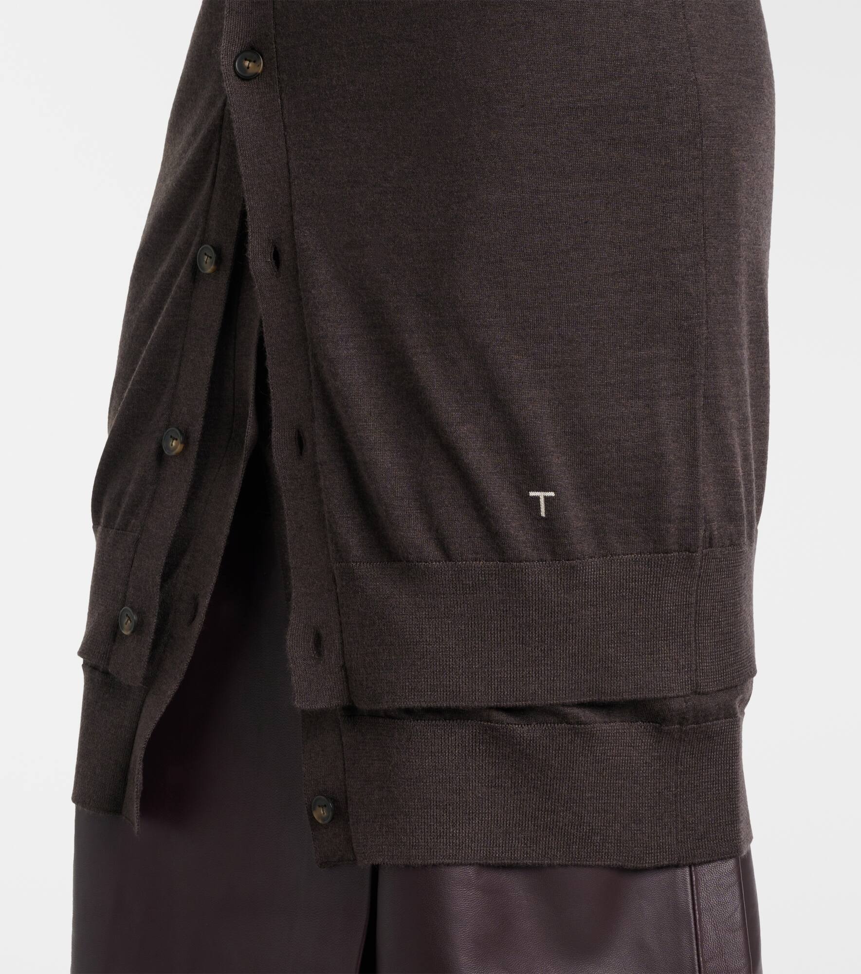 Wool and silk cardigan - 5