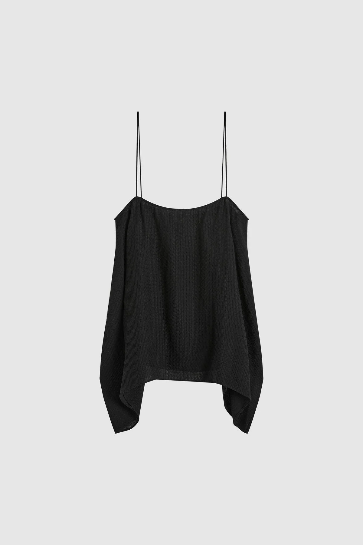 Textured Weave Cami - Black - 1