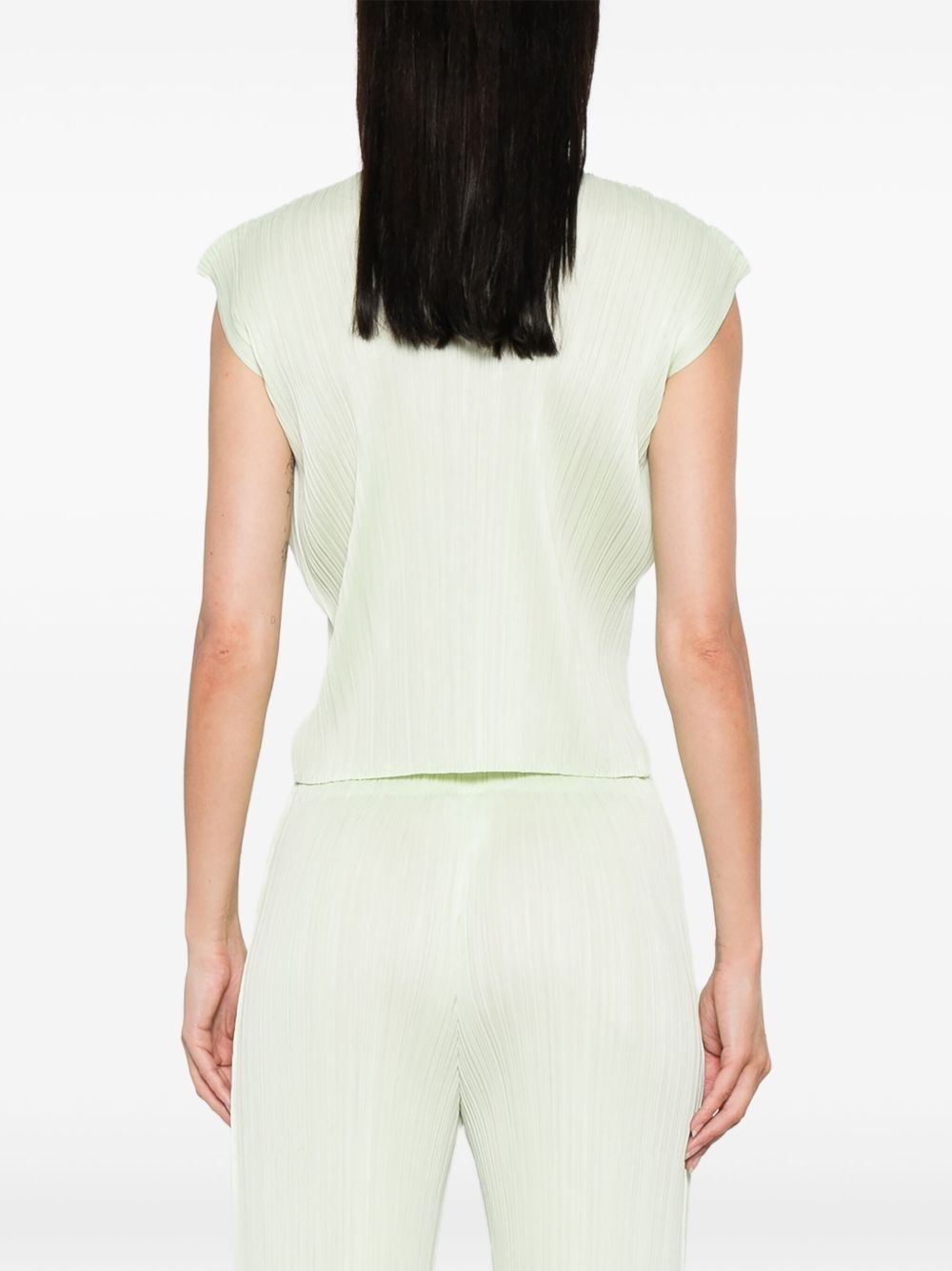 pleated panelled blouse - 4