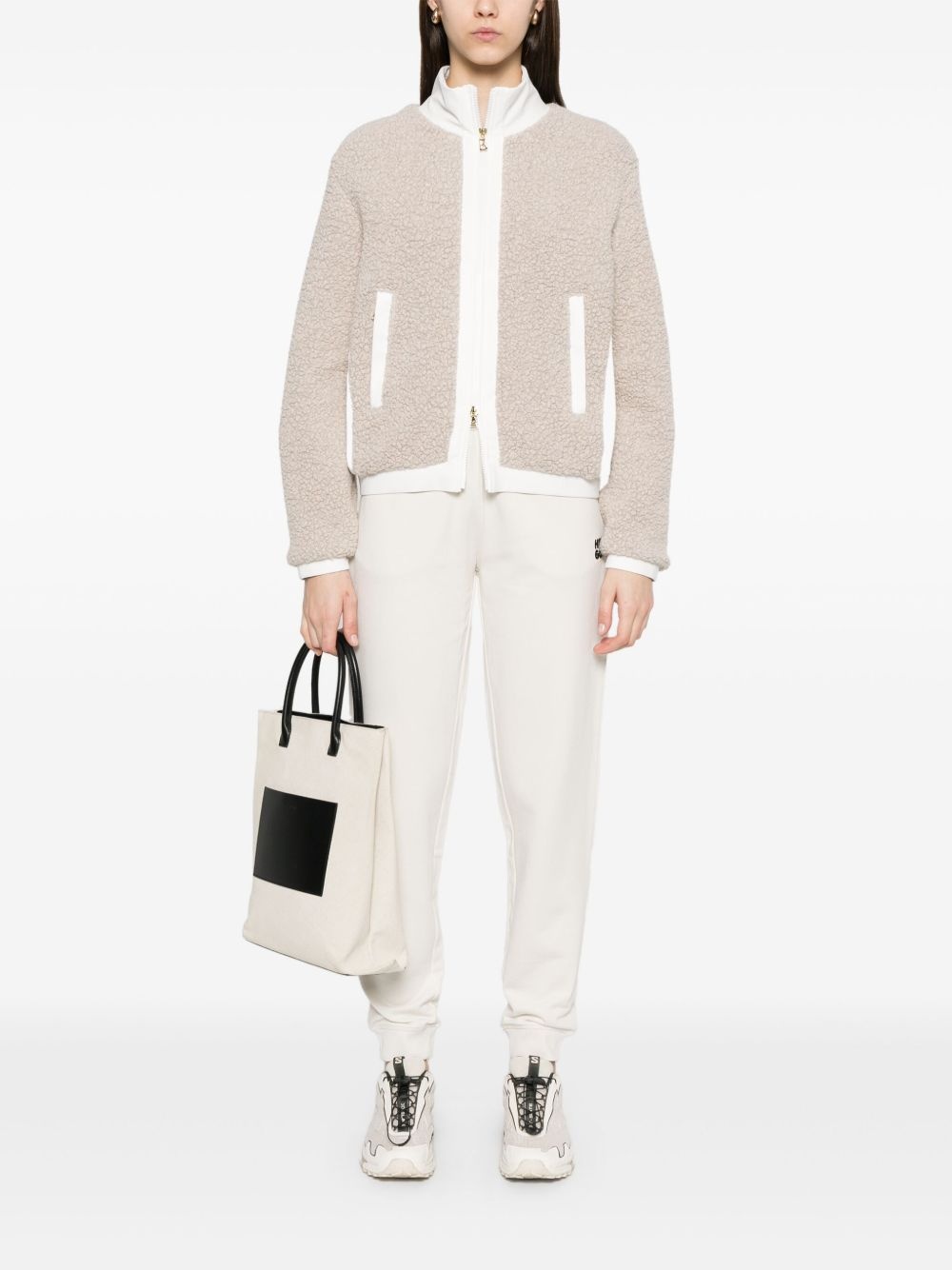 stacked-logo cotton track pants - 2