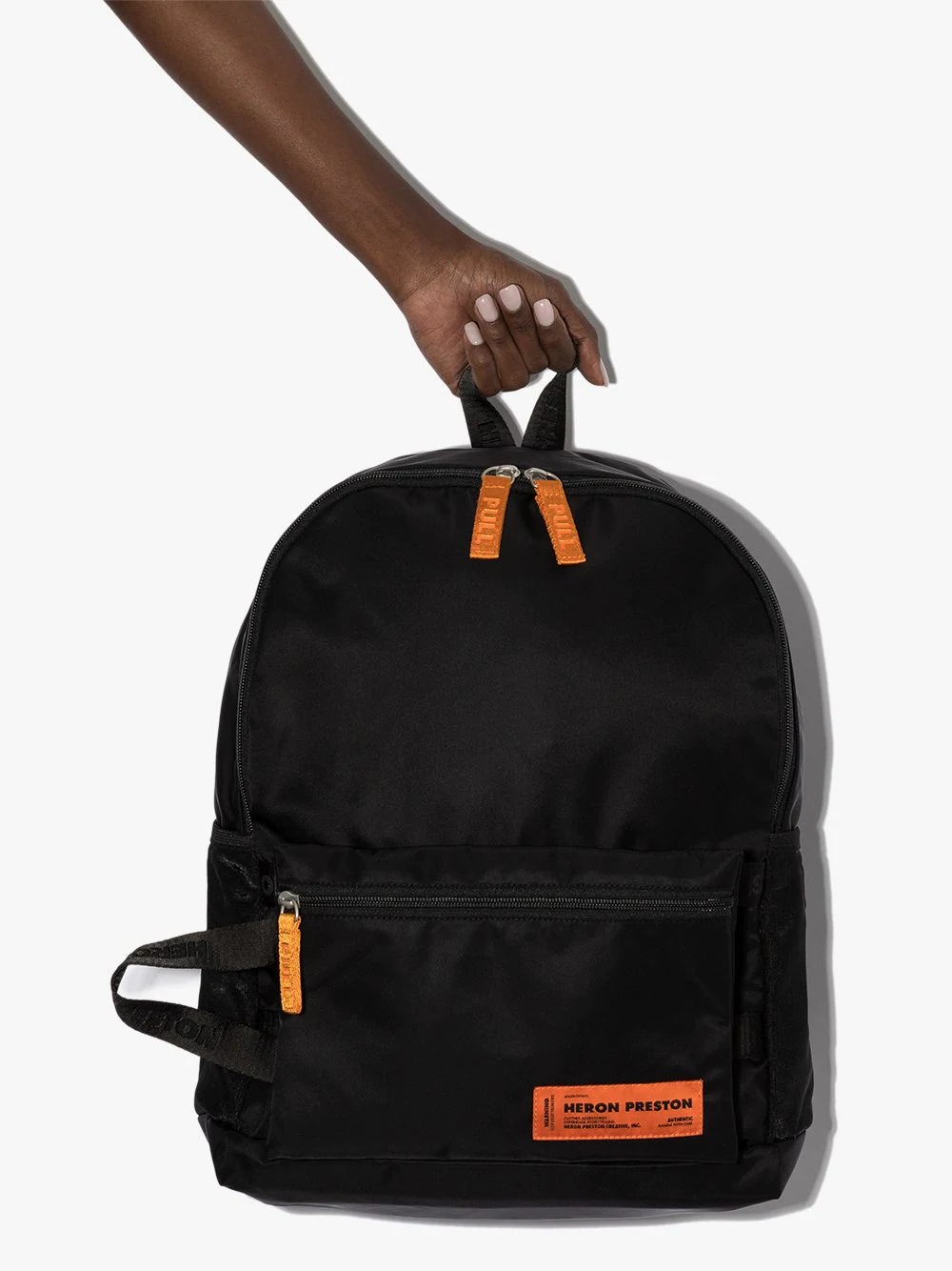 logo patch backpack - 4