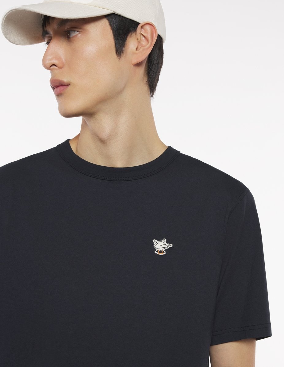 BARISTA FOX PATCH RELAX TEE-SHIRT - 4