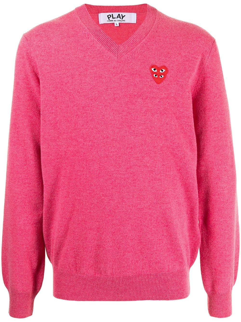 heart logo cotton jumper - 1