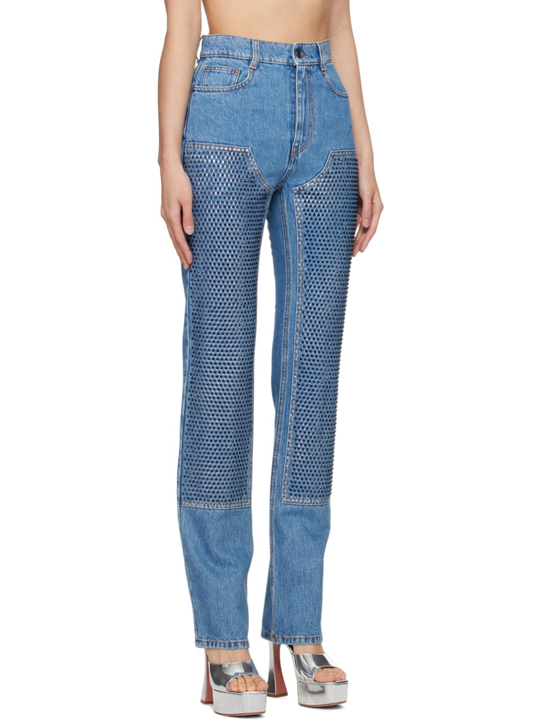Indigo Crystal-Cut Jeans - 2
