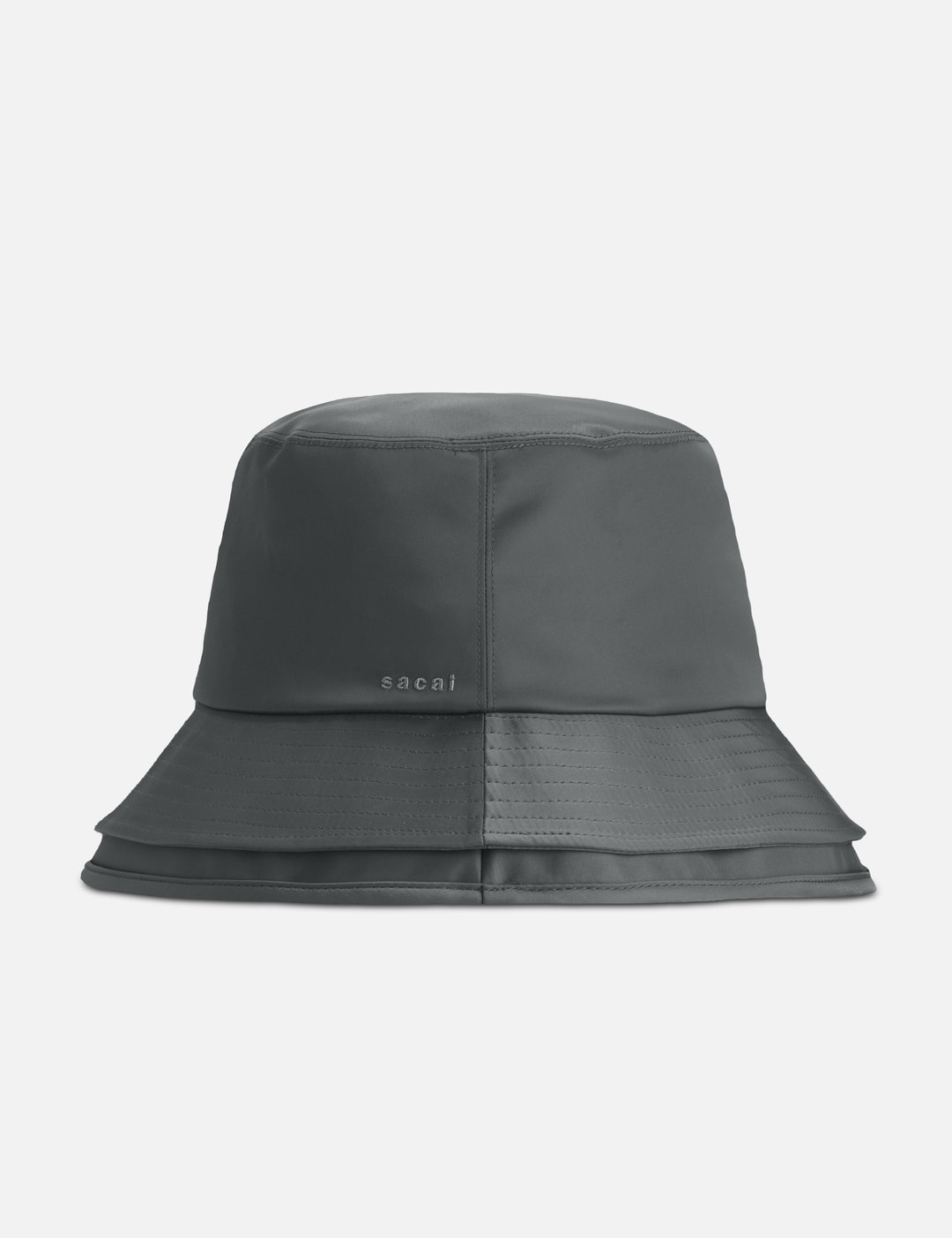 NYLON TWILL DOUBLE BRIM HAT - 3