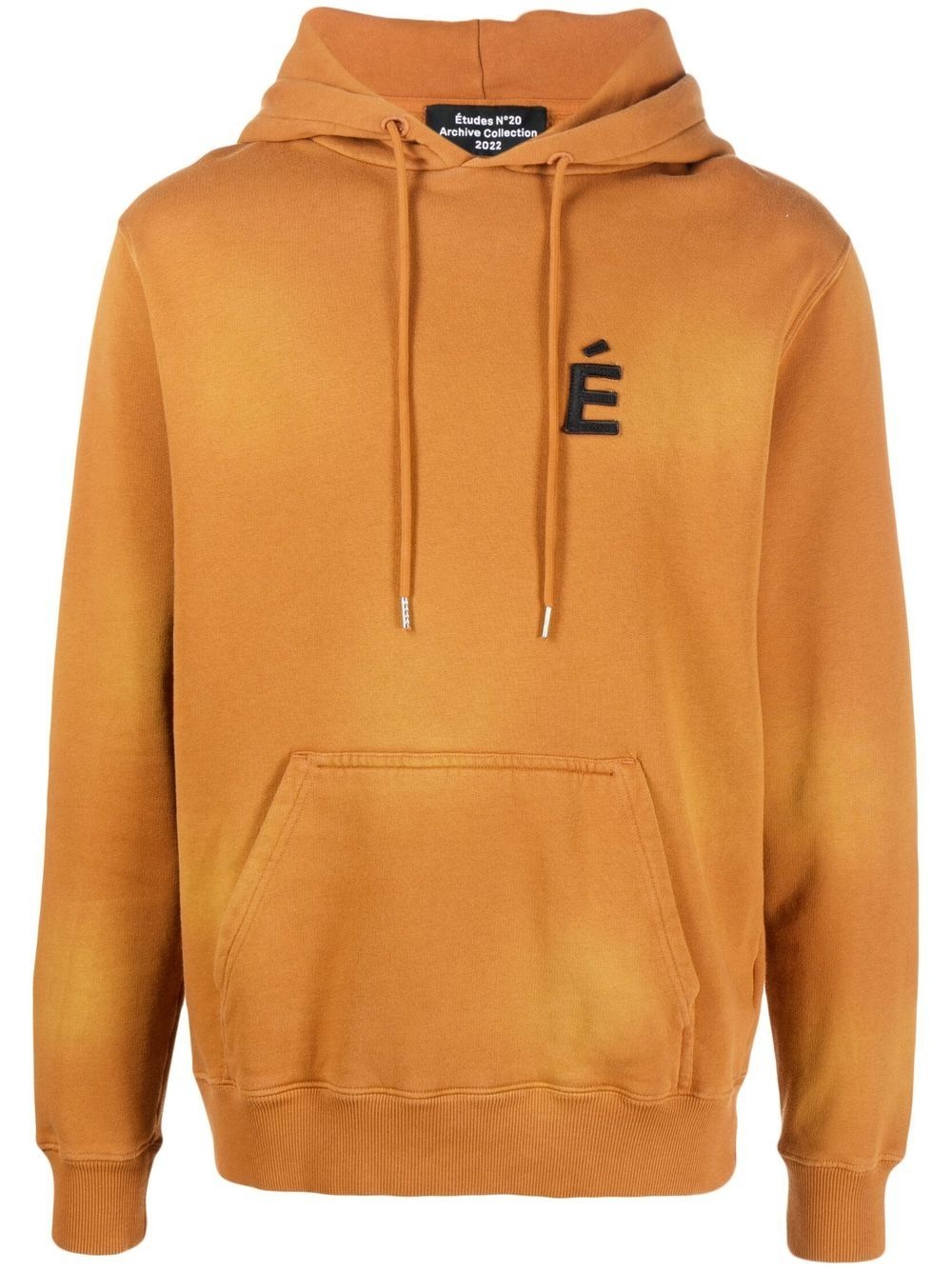 chest logo-patch detail hoodie - 1