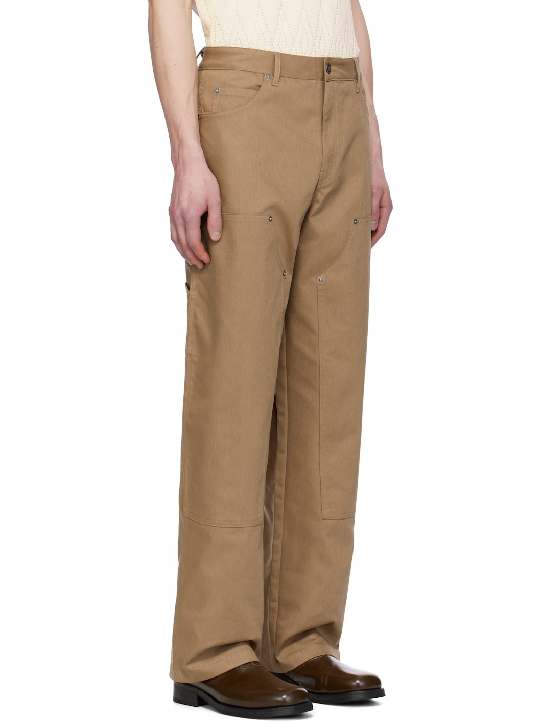 Tan Patch Trousers - 2