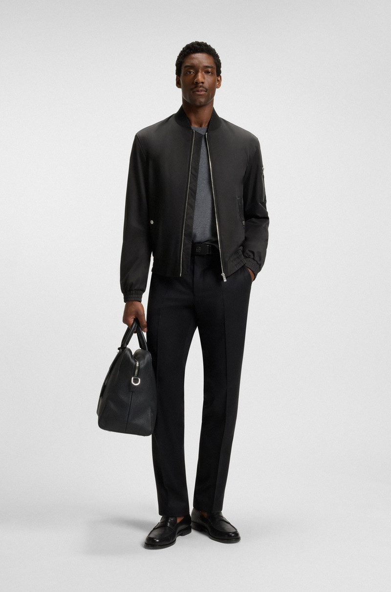 BOSS WATER-REPELLENT JACKET WITH DOUBLE B MONOGRAM TRIM outlook