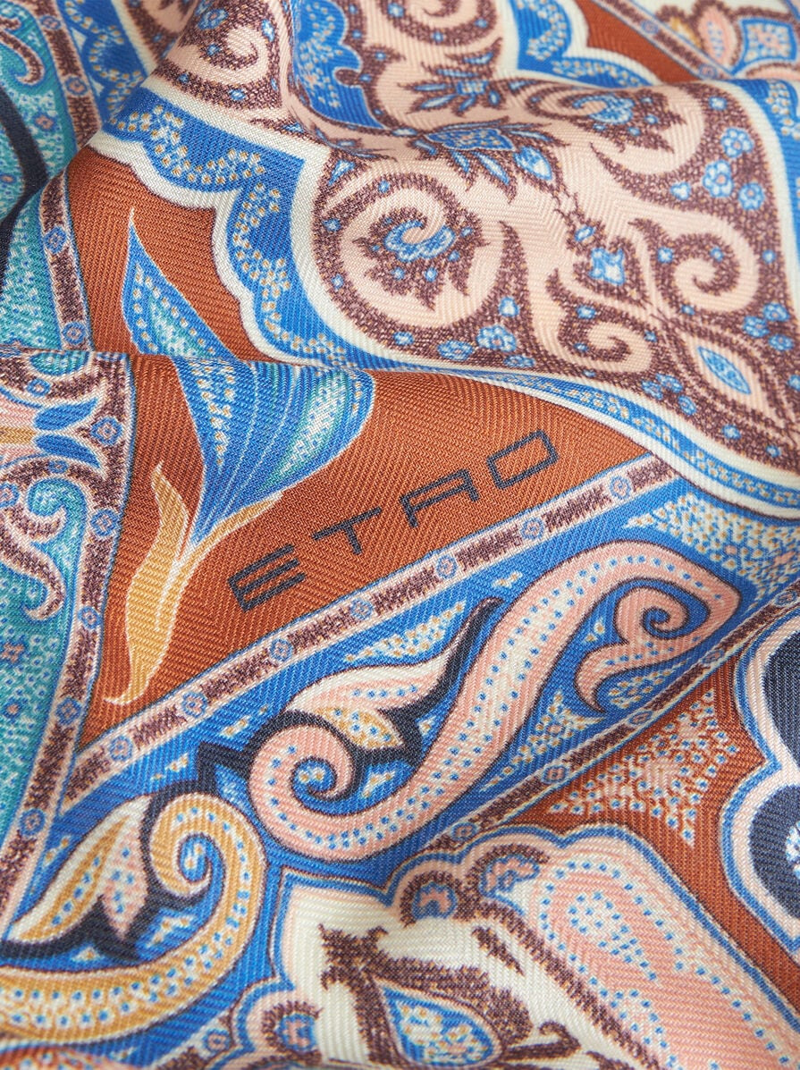 PAISLEY SILK AND CASHMERE SHAWL - 2