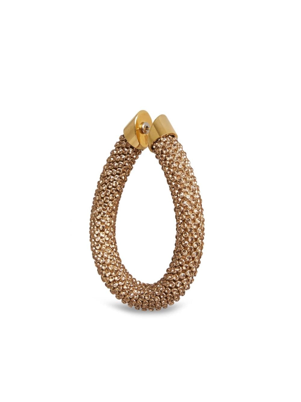 Gold Pixel chainmail earrings - 2