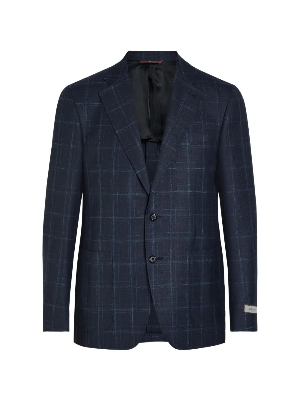 plaid-pattern blazer - 1